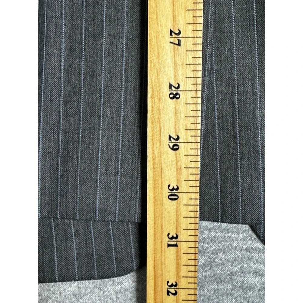 Brooks Brothers 346 Stretch Blazer 42R Charcoal Gray Pinstripe Wool Lycra